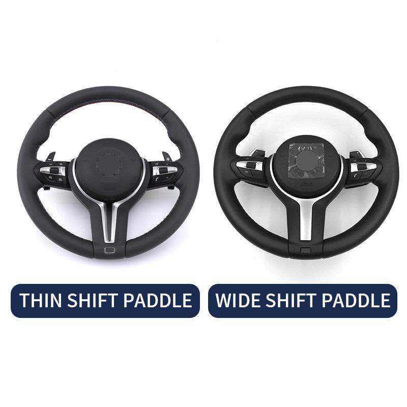 Wide Paddle M Sport Steering Wheel for BMW F10 F30 F80 E60 E90 E92 F01 F11 F20 F22 F31 X5 E70 E71 F15 X6 E71 F16 M5 M3 M4 F82 - YunLexus