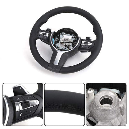 Wide Paddle M Sport Steering Wheel for BMW F10 F30 F80 E60 E90 E92 F01 F11 F20 F22 F31 X5 E70 E71 F15 X6 E71 F16 M5 M3 M4 F82 - YunLexus