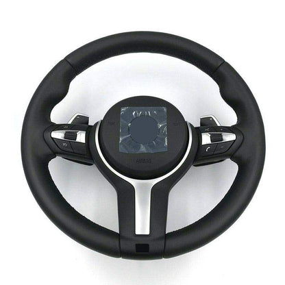 Wide Paddle M Sport Steering Wheel for BMW F10 F30 F80 E60 E90 E92 F01 F11 F20 F22 F31 X5 E70 E71 F15 X6 E71 F16 M5 M3 M4 F82 - YunLexus