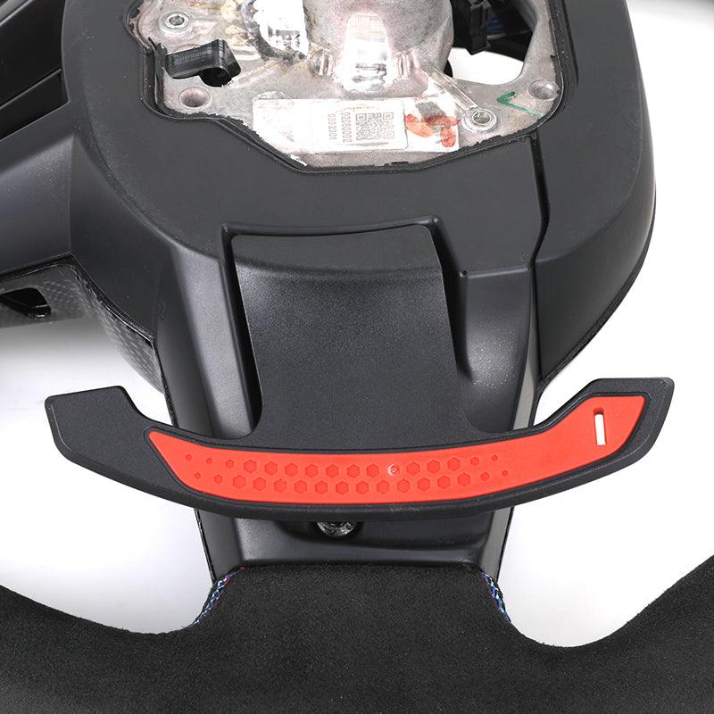 With Carbon Shift Paddle M Sport Alcantara Leather Steering Wheel for BMW M5 F10 F90 M6 F06 F12 F13 F11 F07 F01 F02 F03 F04 LCI - YunLexus