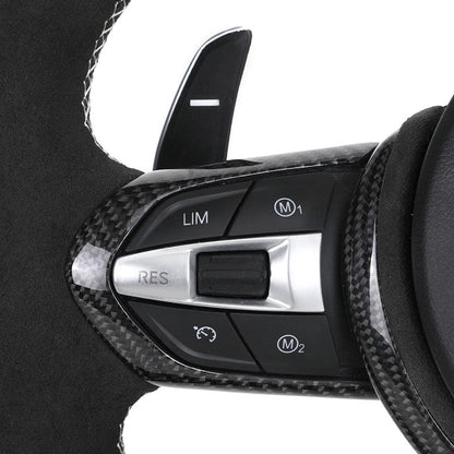 With Carbon Trim Full Alcantara M Performance Steering Wheel for BMW F07 F10 F20 F30 F31 F32 M3 F80 M4 F82 X5 E70 E88 E90 E92 - YunLexus