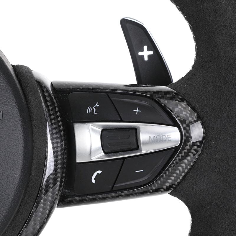 With Carbon Trim Full Alcantara M Performance Steering Wheel for BMW F07 F10 F20 F30 F31 F32 M3 F80 M4 F82 X5 E70 E88 E90 E92 - YunLexus