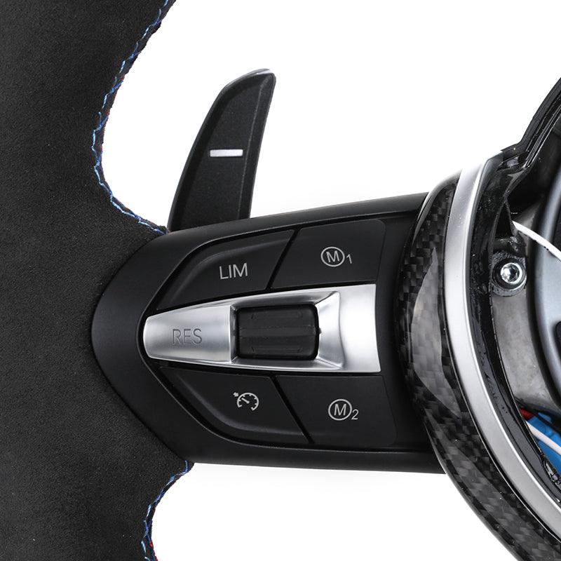 With Carbon Trim Led Full Alcantara M Performance Steering Wheel for BMW F01 F10 F11 F20 F22 F30 F32 F80 F82 F90 E92 E60 E88 - YunLexus
