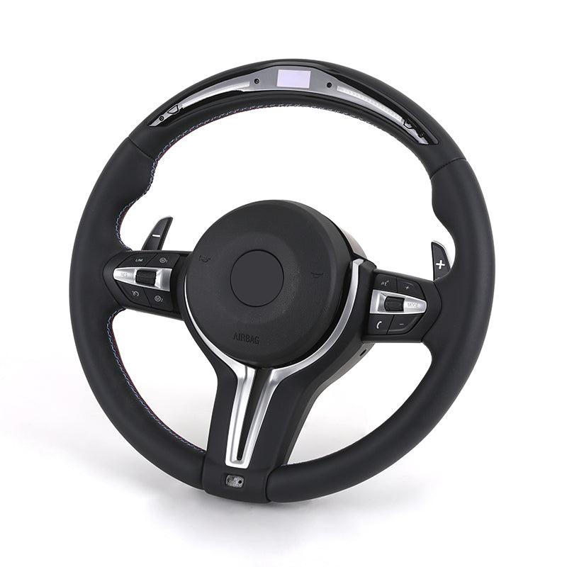 With Carbon Trim M Performance Alcantara Steering Wheel for BMW F10 F30 X3M F97 F25 F26 X5 F15 F16 F31 M2 F87 X5M E70 320i 340i - YunLexus