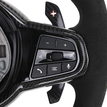 With Carbon Trim Upgrade LCI Steering Wheel for BMW G20 G30 G80 G82 G42 M4 F82 M5 F90 M3 F80 X5 F95 X6 F96 X3M F97 M8 F92 M340i - YunLexus
