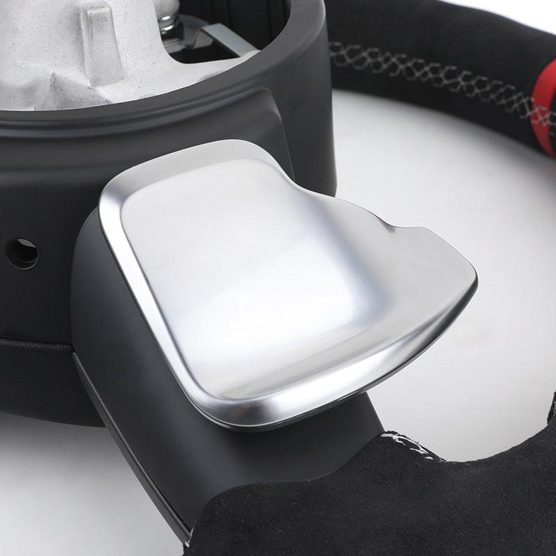 With Dry Carbon Trim Round Bottom M Sport Full Alcantara Steering Wheel for BMW F10 F30 M3 F80 M4 F82 M5 F90 F40 F44 F45 F46 F45 - YunLexus