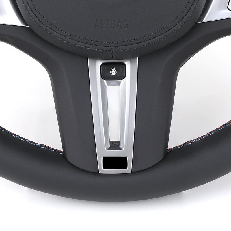 With Heated Full Leather M Sport Steering Wheel for BMW G20 G21 G80 G81 M3 G42 G82 G83 M4 G87 M2 F90 G30 M5 G11 G12 M340i M440i - YunLexus