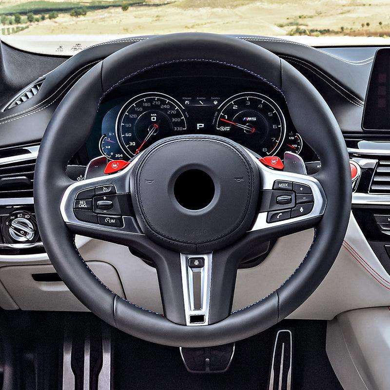 With Heated Full Leather M Sport Steering Wheel for BMW G20 G21 G80 G81 M3 G42 G82 G83 M4 G87 M2 F90 G30 M5 G11 G12 M340i M440i - YunLexus
