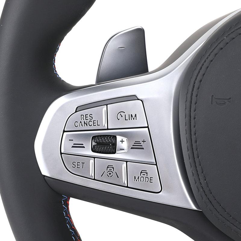 With Heated Full Leather M Sport Steering Wheel for BMW G20 G21 G80 G81 M3 G42 G82 G83 M4 G87 M2 F90 G30 M5 G11 G12 M340i M440i - YunLexus