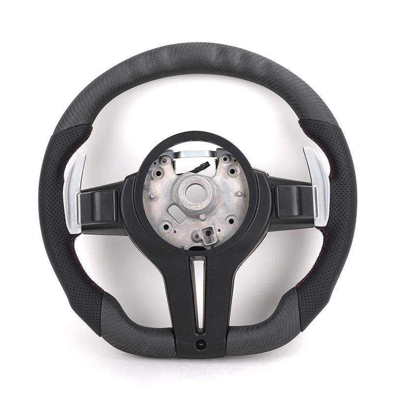 With Led Display Pre Impregnated Carbon Leather M Sport Steering Wheel for BMW F Series F10 F30 F31 F20 F21 F22 F32 F01 F02 F06 - YunLexus