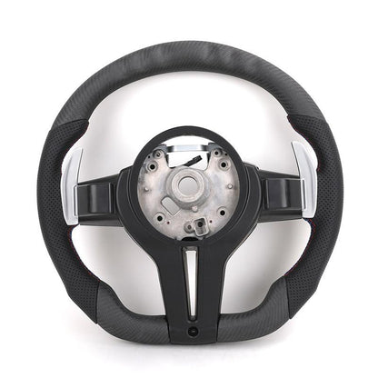 With Led Display Pre Impregnated Carbon Leather M Sport Steering Wheel for BMW F Series F10 F30 F31 F20 F21 F22 F32 F01 F02 F06 - YunLexus