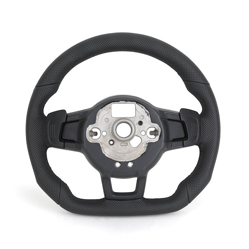 With Led Display R Full Perforated Leather Steering Wheel for VW Volkswagen Golf R 6 7 8 MK6 MK7 Gti Passat B6 Polo Jetta Tiguan - YunLexus Custom Custom Steering Wheels for Volkswagen