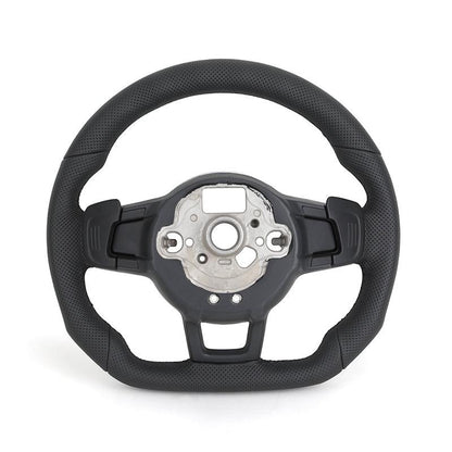 With Led Display R Full Perforated Leather Steering Wheel for VW Volkswagen Golf R 6 7 8 MK6 MK7 Gti Passat B6 Polo Jetta Tiguan - YunLexus Custom Custom Steering Wheels for Volkswagen