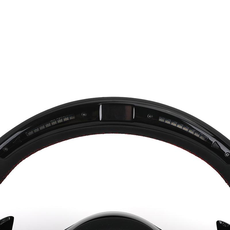 With Led Display Volant Lenkrad Full Leather Steering Wheel for Mercedes Benz W204 W205 W206 W221 S221 W222 W213 C180 AMG - YunLexus Custom Custom Steering Wheels for Mercedes