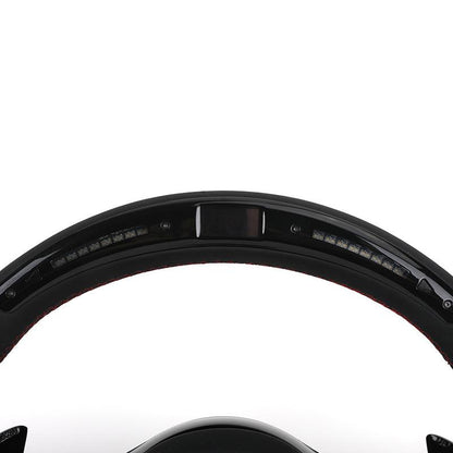 With Led Display Volant Lenkrad Full Leather Steering Wheel for Mercedes Benz W204 W205 W206 W221 S221 W222 W213 C180 AMG - YunLexus Custom Custom Steering Wheels for Mercedes