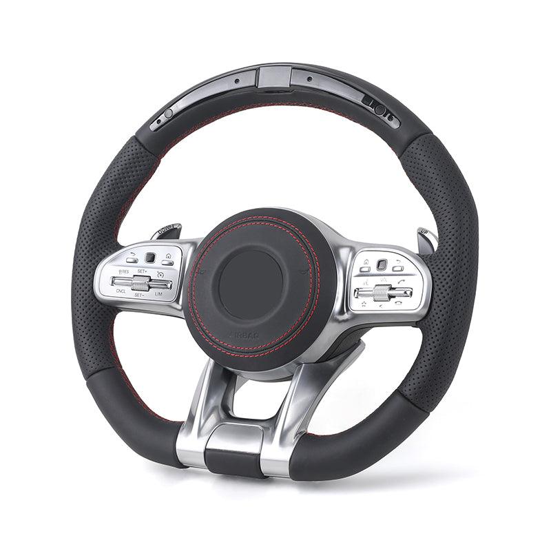 With Led Display Volant Lenkrad Sport Leather Steering Wheel for Mercedes Benz C217 W209 W204 W205 W206 w207 Coupe C63s C63 AMG - YunLexus Custom Custom Steering Wheels for Mercedes