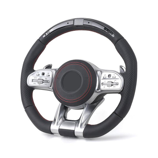 With Led Display Volant Lenkrad Sport Leather Steering Wheel for Mercedes Benz C217 W209 W204 W205 W206 w207 Coupe C63s C63 AMG