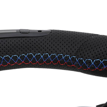 With LED Flat Bottom Full Perforated Leather Steering Wheel for BMW F01 F07 F06 F10 F20 F25 F30 F32 F36 X5m F85 E39 E60 E90 E92 - YunLexus