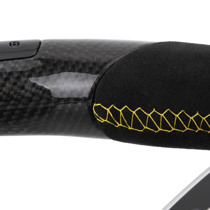 With Led Half Alcantara Leather Volant Carbon Fiber Steering Wheel for Mercedes Benz C63s W205 W176 W221 Cls C219 Cla C117 AMG - YunLexus Custom Custom Steering Wheels for Mercedes