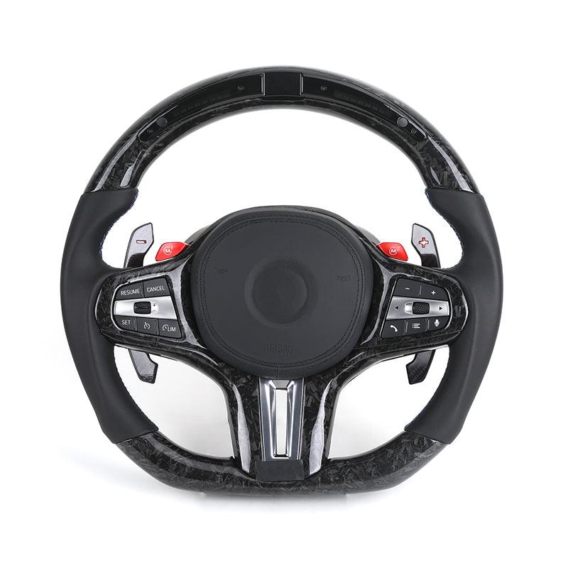 With M1 M2 Button Led M Sport Volant Lenkrad Forged Carbon Steering Wheel for BMW X3 G01 G20 G30 G31 G38 G82 G80 M3 G11 G22 - YunLexus