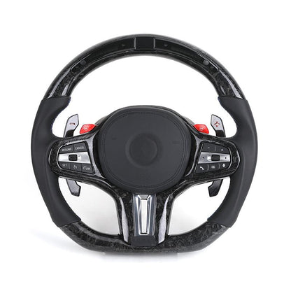 With M1 M2 Button Led M Sport Volant Lenkrad Forged Carbon Steering Wheel for BMW X3 G01 G20 G30 G31 G38 G82 G80 M3 G11 G22 - YunLexus