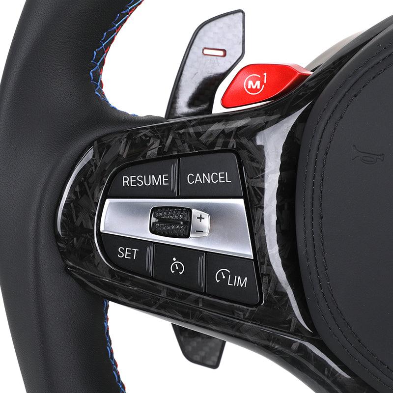 With M1 M2 Button Led M Sport Volant Lenkrad Forged Carbon Steering Wheel for BMW X3 G01 G20 G30 G31 G38 G82 G80 M3 G11 G22 - YunLexus