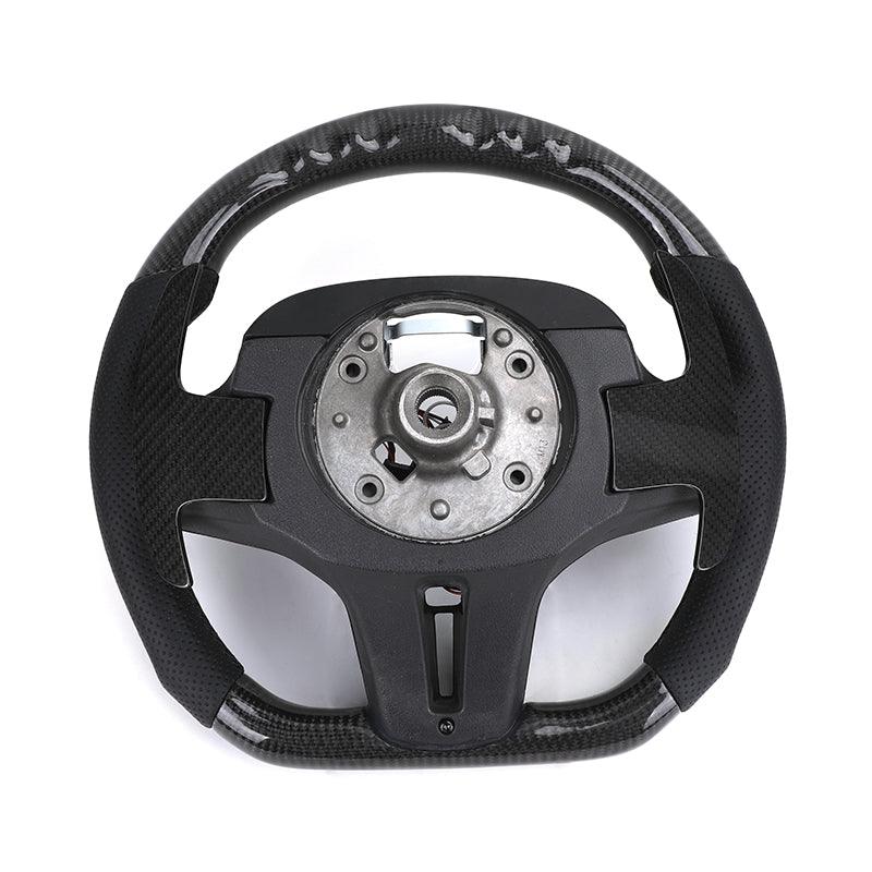 With M1 M2 Carbon Shift Paddle Leather LED M Sport Steering Wheel for BMW F30 F10 F20 F34 X4 X1 E84 E90 E60 X3 F25 X5 G05 G30 - YunLexus