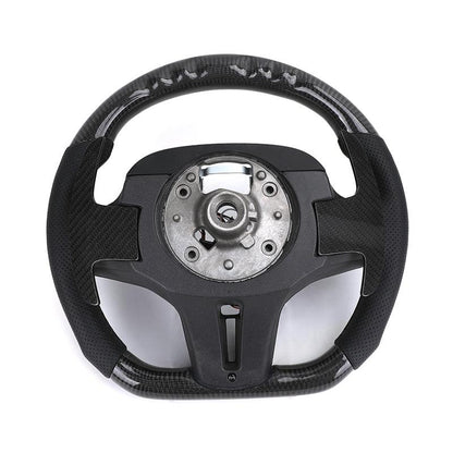 With M1 M2 Carbon Shift Paddle Leather LED M Sport Steering Wheel for BMW F30 F10 F20 F34 X4 X1 E84 E90 E60 X3 F25 X5 G05 G30 - YunLexus