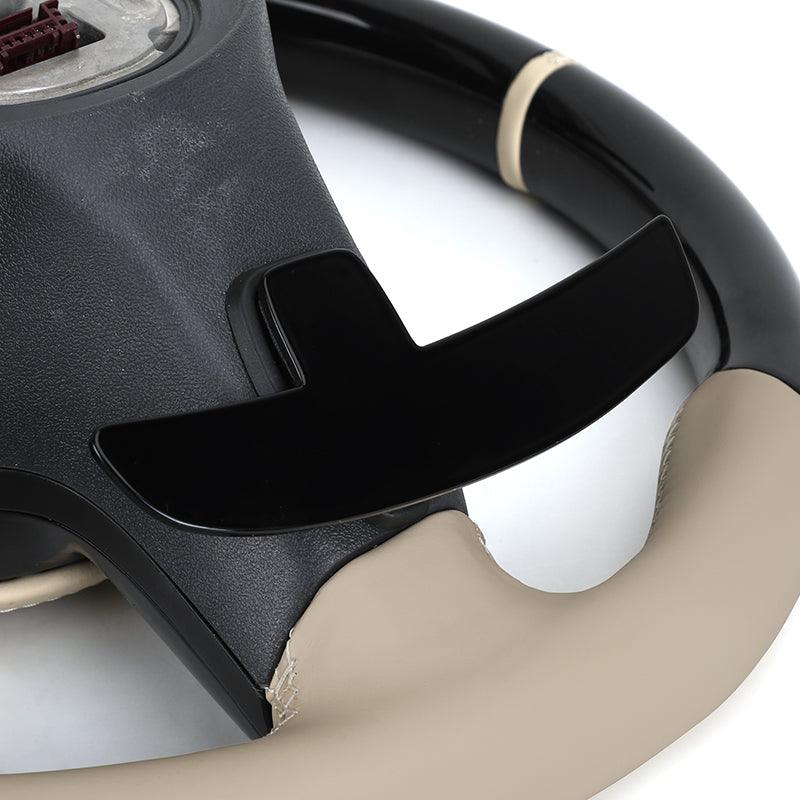 With Piano Black Carbon Fiber Trim Leather Steering Wheel for Mercedes Benz AMG W205 W218 W212 W213 W463 X164 X204 GLS X166 W166 - YunLexus Custom Custom Steering Wheels for Mercedes