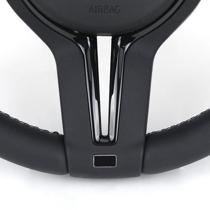 With Piano-black Trim M Sport Leather Steering Wheel for BMW F10 F20 F30 F40 F44 F45 F52 X1 F48 X2 F47 F80 F82 F87 M2 M3 M4 M5 - YunLexus