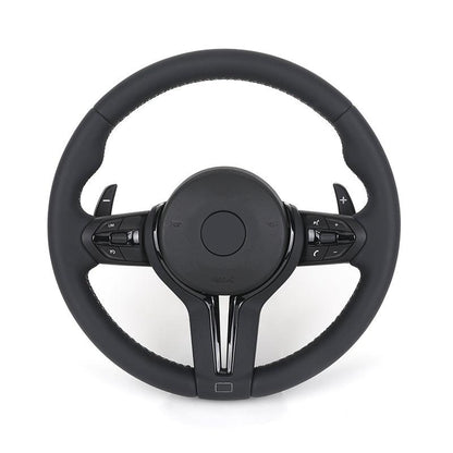 With Piano-black Trim M Sport Leather Steering Wheel for BMW F10 F20 F30 F40 F44 F45 F52 X1 F48 X2 F47 F80 F82 F87 M2 M3 M4 M5 - YunLexus