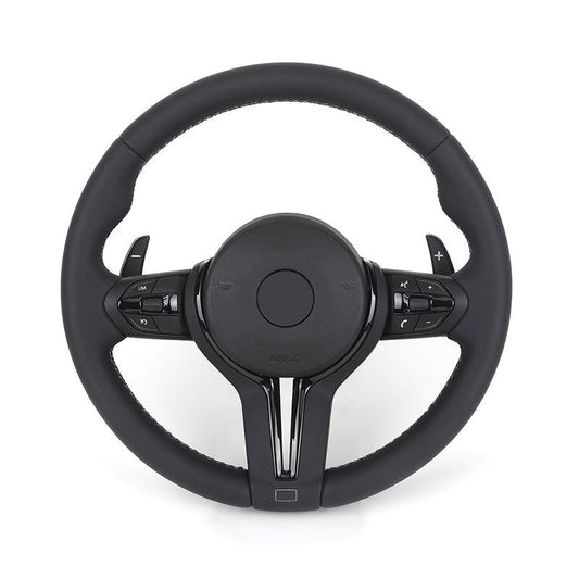 With Piano-black Trim M Sport Leather Steering Wheel for BMW F10 F20 F30 F40 F44 F45 F52 X1 F48 X2 F47 F80 F82 F87 M2 M3 M4 M5 - YunLexus
