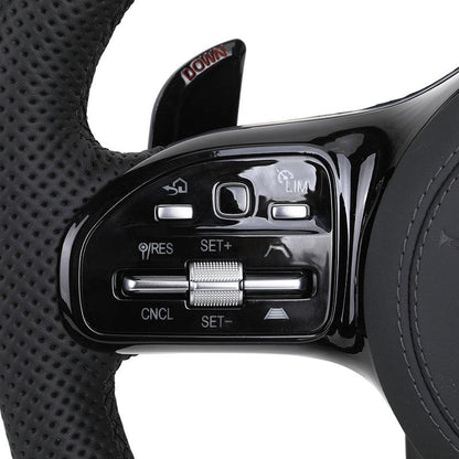 With Piano Black Trim Volant Lenkrad Steering Wheel for Mercedes Benz W204 W205 C217 C300 GLC Coupe X253 C253 W222 S550 C63 AMG - YunLexus Custom Custom Steering Wheels for Mercedes