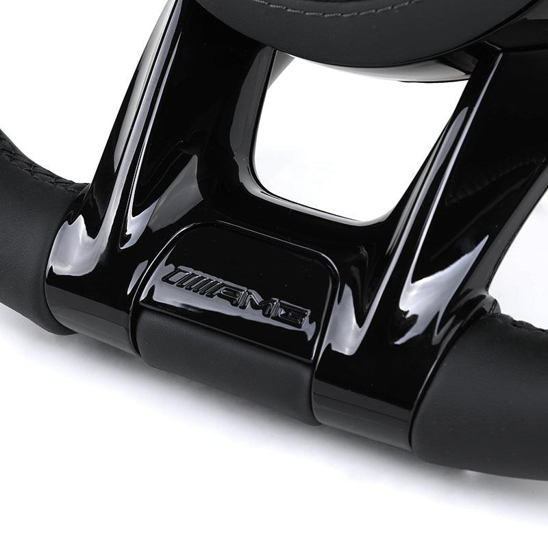 With Piano Black Trim Volant Lenkrad Steering Wheel for Mercedes Benz W204 W205 C217 C300 GLC Coupe X253 C253 W222 S550 C63 AMG - YunLexus Custom Custom Steering Wheels for Mercedes