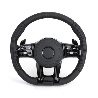 With Piano Black Trim Volant Lenkrad Steering Wheel for Mercedes Benz W204 W205 C217 C300 GLC Coupe X253 C253 W222 S550 C63 AMG - YunLexus Custom Custom Steering Wheels for Mercedes