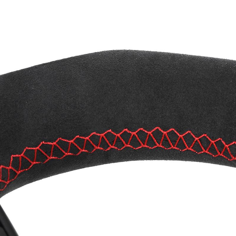 With Red M1 M2 Button Half Alcantara Carbon LED Steering Wheel for BMW 5 Series F10 F30 F01 E90 E60 E46 M3 F32 E39 E82 E87 E92 - YunLexus