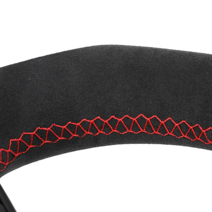 With Red M1 M2 Button Half Alcantara Carbon LED Steering Wheel for BMW 5 Series F10 F30 F01 E90 E60 E46 M3 F32 E39 E82 E87 E92 - YunLexus