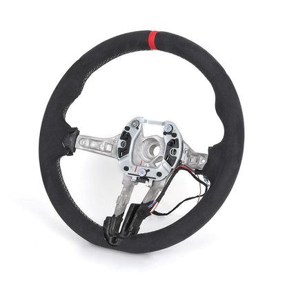 Without Center Trim Button Full Alcantara Steering Wheel Frame for BMW F01 F02 F03 F06 F07 F10 F11 F12 F13 M5 F90 F91 F92 F93 - YunLexus
