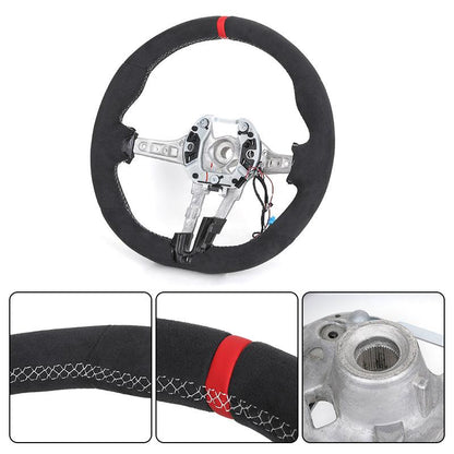 Without Center Trim Button Full Alcantara Steering Wheel Frame for BMW F30 F31 F32 F33 F34 F36 F20 X5 F15 X6 F16 X3 F25 X4 F26 - YunLexus