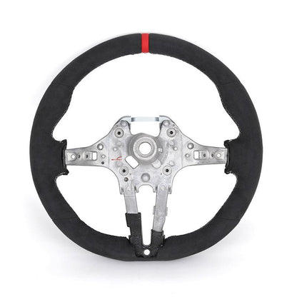 Without Center Trim Button Full Alcantara Steering Wheel Frame for BMW F30 F31 F32 F33 F34 F36 F20 X5 F15 X6 F16 X3 F25 X4 F26 - YunLexus