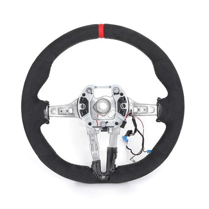Without Center Trim Button Full Alcantara Steering Wheel Frame for BMW F30 F31 F32 F33 F34 F36 F20 X5 F15 X6 F16 X3 F25 X4 F26 - YunLexus