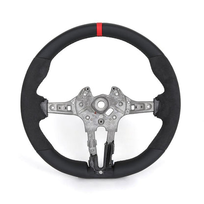 Without Center Trim Button Half Alcantara Steering Wheel Core for BMW F30 F31 F32 F33 F34 F36 F20 X5 F15 X6 F16 X3 F25 M3 F80 - YunLexus