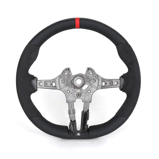 Without Center Trim Button Half Alcantara Steering Wheel Core for BMW F30 F31 F32 F33 F34 F36 F20 X5 F15 X6 F16 X3 F25 M3 F80 - YunLexus