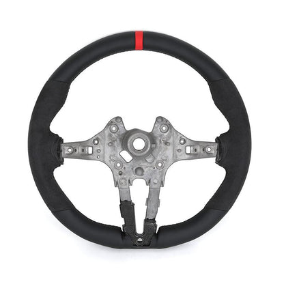 Without Center Trim Button Half Alcantara Steering Wheel Core for BMW F30 F31 F32 F33 F34 F36 F20 X5 F15 X6 F16 X3 F25 M3 F80 - YunLexus