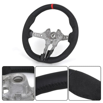 Without Center Trim Button Half Alcantara Steering Wheel Core for BMW F30 F31 F32 F33 F34 F36 F20 X5 F15 X6 F16 X3 F25 M3 F80 - YunLexus