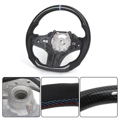 Without Center Trim Carbon Steering Wheel Frame for BMW G20 G30 G31 G32 X3 G01 X4 G02 X5 G05 X6 G06 G11 G12 M3 G80 G81 M4 G82 - YunLexus