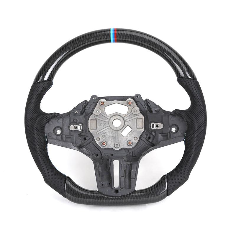 Without Center Trim Carbon Steering Wheel Frame for BMW G20 G30 G31 G32 X3 G01 X4 G02 X5 G05 X6 G06 G11 G12 M3 G80 G81 M4 G82 - YunLexus