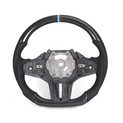 Without Center Trim Carbon Steering Wheel Frame for BMW G20 G30 G31 G32 X3 G01 X4 G02 X5 G05 X6 G06 G11 G12 M3 G80 G81 M4 G82 - YunLexus