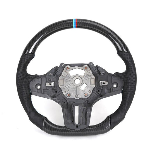 Without Center Trim Carbon Steering Wheel Frame for BMW G20 G30 G31 G32 X3 G01 X4 G02 X5 G05 X6 G06 G11 G12 M3 G80 G81 M4 G82 - YunLexus