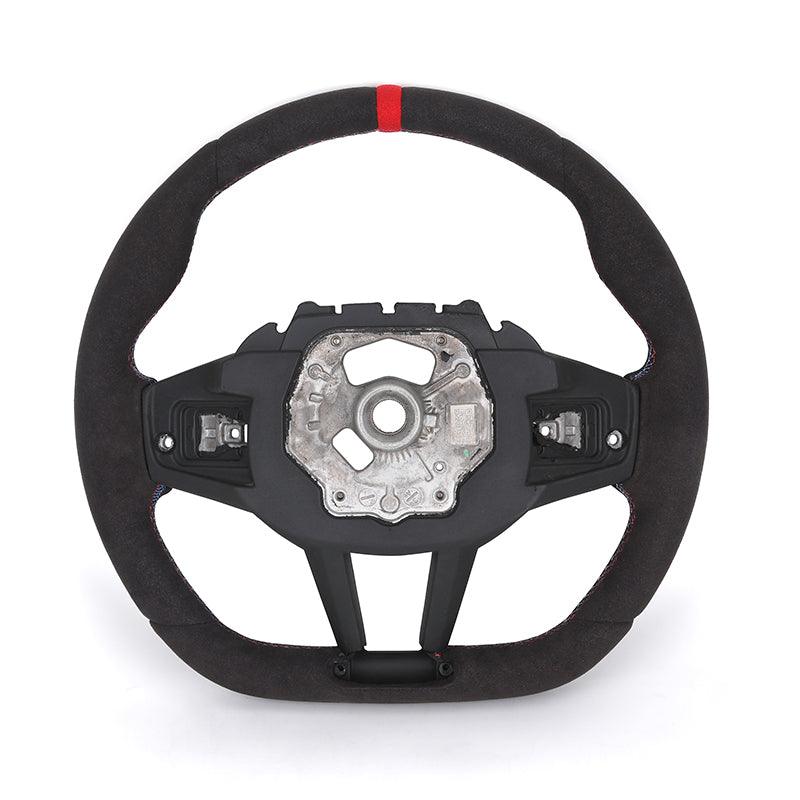Without Center Trim Full Alcantara LCI Steering Wheel Core for BMW G20 M340i G30 M4 G82 G42 M2 G87 M3 G80 G81 G8X M240i M440i - YunLexus